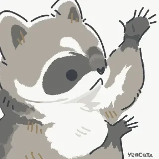🌟 emoji Єнотики Telegram sticker 13 of 114
