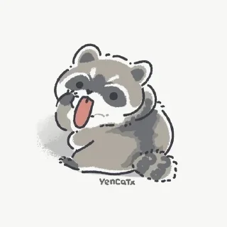 🌟 emoji Єнотики Telegram sticker 7 of 114