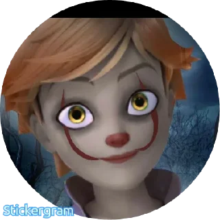 🤡 emoji Злая леди баг Telegram sticker 8 of 17