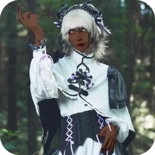 🧪 emoji чёрный кагуя Telegram sticker 6 of 12