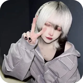 🧪 emoji чёрный кагуя Telegram sticker 11 of 12