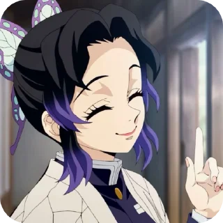 🦋 emoji Шинобу @anime_stiicker Telegram sticker 5 of 20