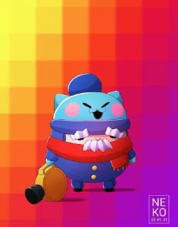 🤩 emoji Неко бравлеры @TgEmodziBot Telegram sticker 2 of 52