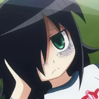 😐 emoji ᭝♡ tomoko kuroki 🎮ᰔᩚ   by : @kotichkv Telegram sticker 16 of 35