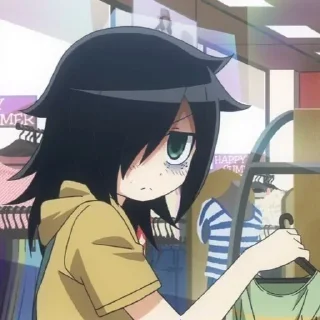 😑 emoji ᭝♡ tomoko kuroki 🎮ᰔᩚ   by : @kotichkv Telegram sticker 19 of 35