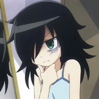 🤔 emoji ᭝♡ tomoko kuroki 🎮ᰔᩚ   by : @kotichkv Telegram sticker 10 of 35
