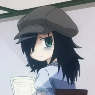 🖤 emoji ᭝♡ tomoko kuroki 🎮ᰔᩚ   by : @kotichkv Telegram sticker 18 of 35