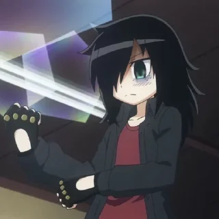 👊 emoji ᭝♡ tomoko kuroki 🎮ᰔᩚ   by : @kotichkv Telegram sticker 11 of 35