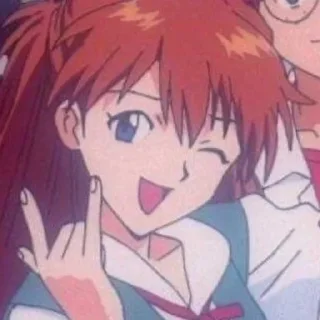 😅 emoji MikiEvangelion Telegram sticker 5 of 47
