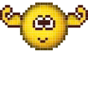 💪 emoji Pixel face by @icesescook Telegram sticker 3 of 50