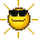 🌤 emoji Pixel face by @icesescook Telegram sticker 24 of 50