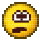 😨 emoji Pixel face by @icesescook Telegram sticker 9 of 50