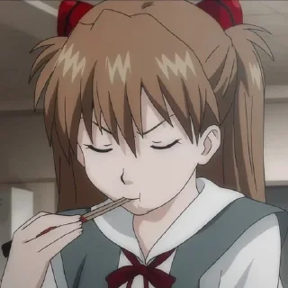 🥢 emoji 惣流・アスカ・ラングレー Telegram sticker 9 of 25
