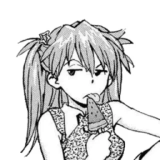 😋 emoji 惣流・アスカ・ラングレー Telegram sticker 11 of 25