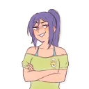 😏 emoji 2D #3 | @IMG2D Telegram sticker 8 of 68