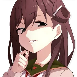 ❤️ emoji 2d tyan @anime_Stickerr Telegram sticker 14 of 23