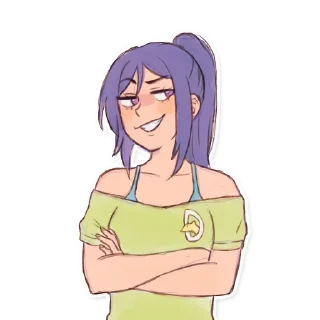 ❤️ emoji 2d tyan @anime_Stickerr Telegram sticker 4 of 23