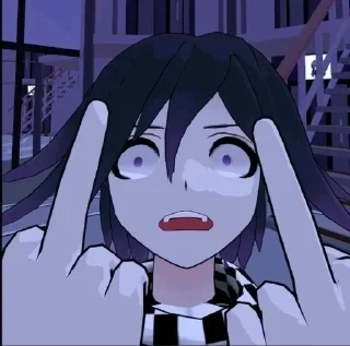 😬 emoji Kokichi oma Telegram sticker 8 of 31