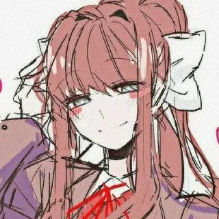 Sticker from Monika Doki Doki literature club!