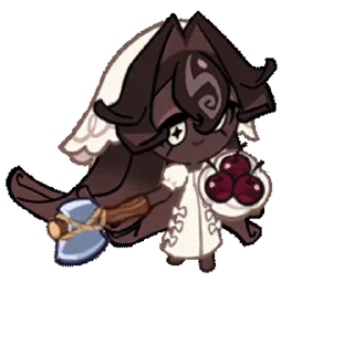 🍫 emoji Black Forest Cookie • @run_cookie_run Telegram sticker 16 of 64