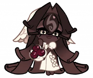 🍫 emoji Black Forest Cookie • @run_cookie_run Telegram sticker 14 of 64