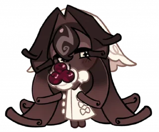 🍫 emoji Black Forest Cookie • @run_cookie_run Telegram sticker 12 of 64