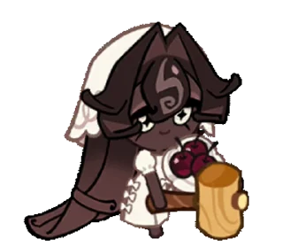 🍫 emoji Black Forest Cookie • @run_cookie_run Telegram sticker 23 of 64