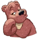 😒 emoji Mishka Telegram sticker 13 of 31