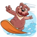 ✌ emoji Mishka Telegram sticker 23 of 31
