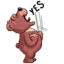 😃 emoji Mishka Telegram sticker 16 of 31
