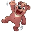 👋 emoji Mishka Telegram sticker 5 of 31