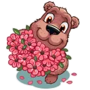 🌹 emoji Mishka Telegram sticker 20 of 31
