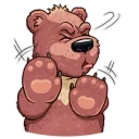 😟 emoji Mishka Telegram sticker 22 of 31