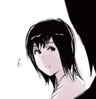 🕷 emoji 三波 麗花 by @tokyoghoulstickers Telegram sticker 12 of 38