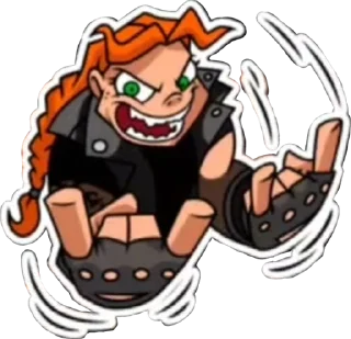 Sticker from Metal Family, Viki (qzzvnt)