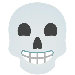 Sticker from Скелетон Эмодзи