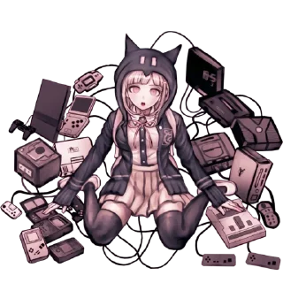 🎮 emoji Chiaki Nanami Telegram sticker 23 of 65