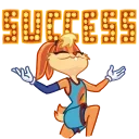 😌 emoji Lola Bunny • @joy_sticker Telegram sticker 20 of 20