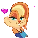 🥰 emoji Lola Bunny • @joy_sticker Telegram sticker 16 of 20