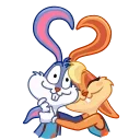 👩‍❤️‍👨 emoji Lola Bunny • @joy_sticker Telegram sticker 14 of 20