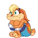 😟 emoji Lola Bunny • @joy_sticker Telegram sticker 18 of 20