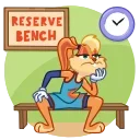 😐 emoji Lola Bunny • @joy_sticker Telegram sticker 19 of 20