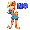 🙅‍♀️ emoji Lola Bunny • @joy_sticker Telegram sticker 15 of 20