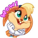 🤩 emoji Lola Bunny • @joy_sticker Telegram sticker 17 of 20