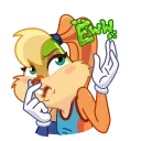 🤢 emoji Lola Bunny • @joy_sticker Telegram sticker 6 of 20