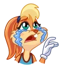 😭 emoji Lola Bunny • @joy_sticker Telegram sticker 10 of 20