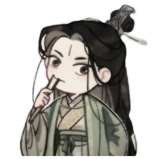 🫥 emoji 𝑆ℎ𝑒𝑛 𝑄𝑖𝑛𝑔𝑞𝑖𝑢 • @stick_kumiko | @rrrrriom Telegram sticker 7 of 45
