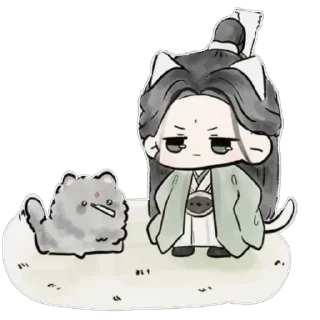 🫥 emoji 𝑆ℎ𝑒𝑛 𝑄𝑖𝑛𝑔𝑞𝑖𝑢 • @stick_kumiko | @rrrrriom Telegram sticker 12 of 45