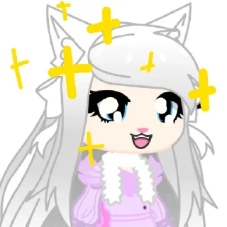 🤍 emoji Кэти-Кэт-Кити-КэтUwU Telegram sticker 19 of 25