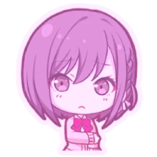 🌟 emoji Шинономе Эна коллоринг Telegram sticker 6 of 73